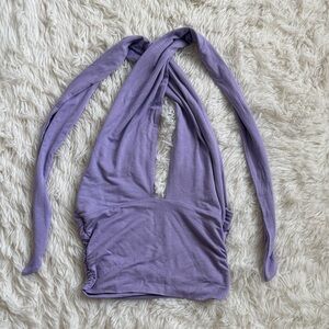 (PacSun) Purple Halter Crop Top